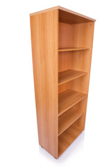 Office cabinet shelf isolated on white background