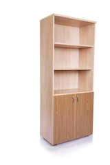 Office cabinet shelf isolated on white background