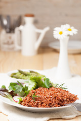Macrobiotic vegetarian meal