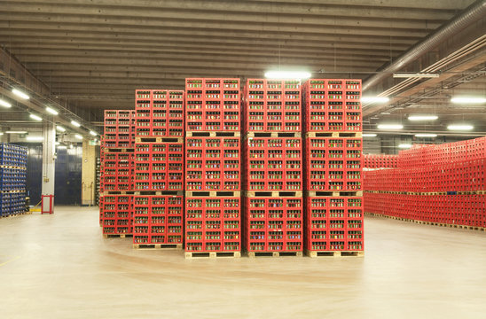 Stockroom with boxes