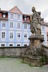 Fototapeta premium Statue of St. Cunigunde as Holy Roman Empress, in Bamberg, Germa