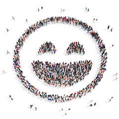 people 3d creative shape