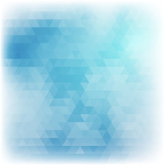 Blue abstract card geometric background