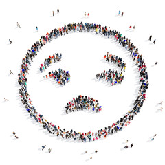 people 3d creative shape