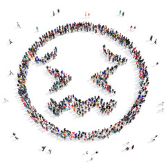 people 3d creative shape