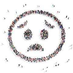 people 3d creative shape