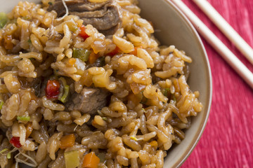 Rice with beef