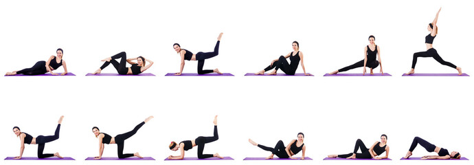 Concept of healthy lifestyle in set