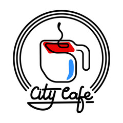 City Cafe Logo Template Design Vector illustration