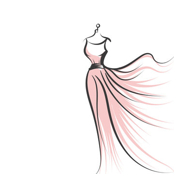 Dress Sketch Vector Art Icons and Graphics for Free Download