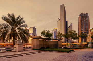 Fototapeta na wymiar Downtown of Dubai, United Arab Emirates