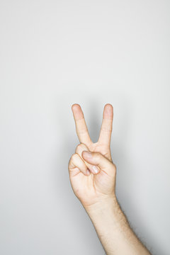 isolated hand gesture