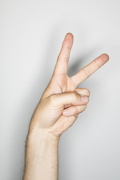 isolated hand gesture