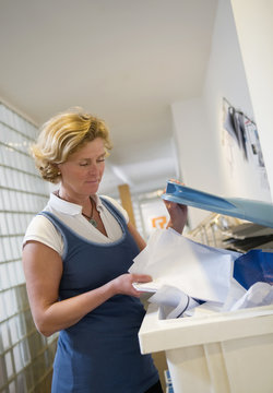 Woman separating