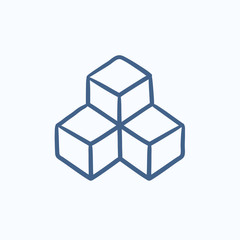 System part sketch icon.