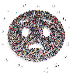 people 3d creative shape