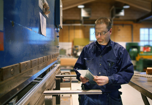 Man in workshop