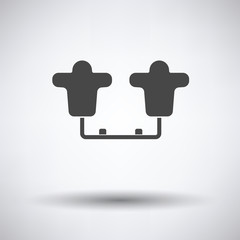 American football  tackling sled icon