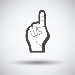 American football foam finger icon