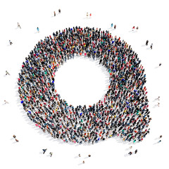 people group letter 3d