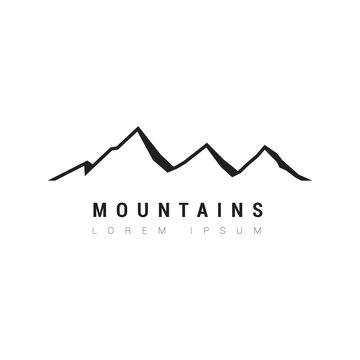 Mountain Logo Black & White