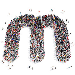 people group letter 3d