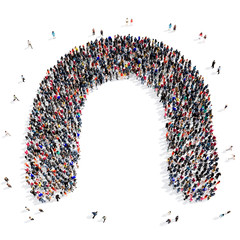 people group letter 3d