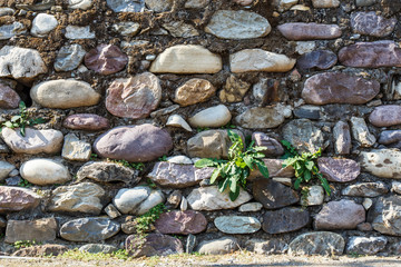 Old stone wall, texture background