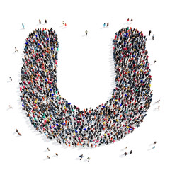 people group letter 3d