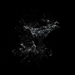 Water splash dark background