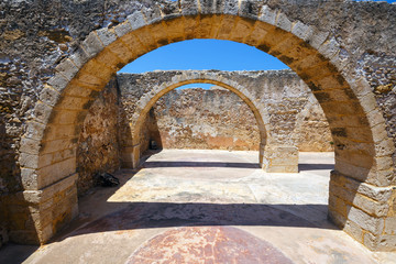  Venetian fortress Fortezza in Rethymno on Crete, Greece