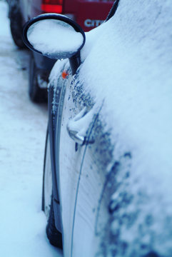 Car under snow