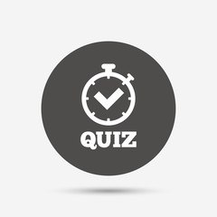Quiz sign icon. Questions and answers game.