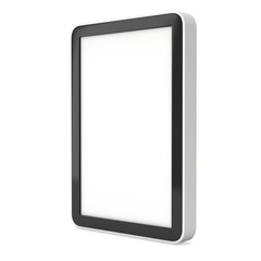 Tablet pc computer with blank screen.