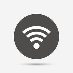 Wifi sign. Wi-fi symbol. Wireless Network.