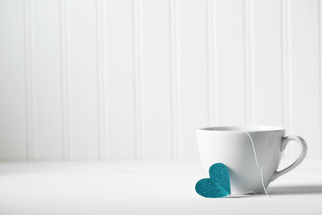Coffee cup with small heart