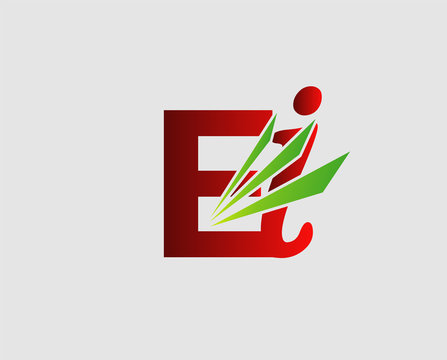 Letter E and i logo
