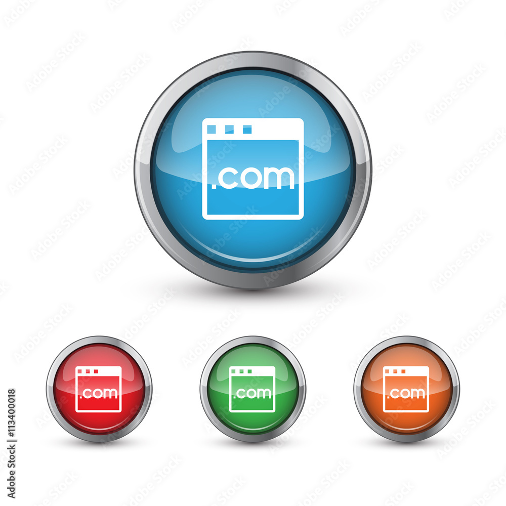 Fototapete button vector icons dot com
