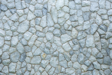 Exterior stone wall decorative in the garden