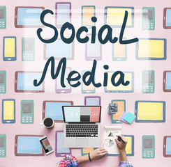 Social Media Globalization Connection Communication Concept