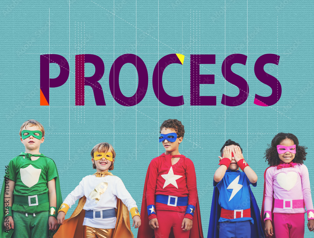 Poster process method strategy operation procedure concept