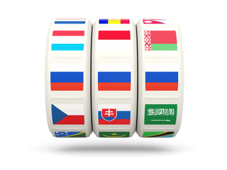 Slots with flag of russia