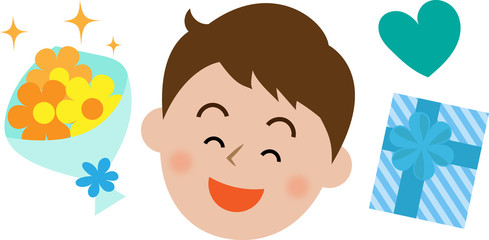 父の日　アイコン　セット