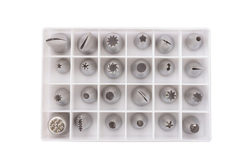 Various shape and sizes of cake decorating tips/ nozzles