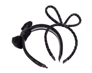 Black headband isolated on white background