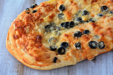 Olive Cheese Focaccia Bread