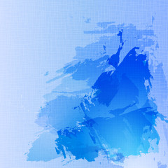 Watercolor blue background, Abstract vector illustration.