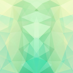 Obraz premium Background of geometric shapes. Green mosaic pattern. 
