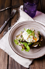 Open sandwich with fish