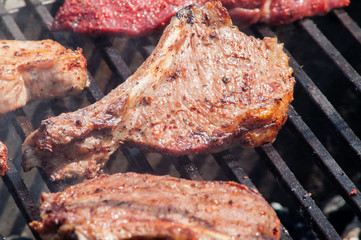 meat steak grill
